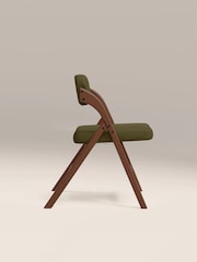 Cult Furniture Moss Green Velvet Nomad Folding Dining Chair - Image 5 of 9