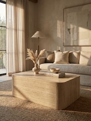 Cult Furniture Natural Sabel Rectangle Stone Coffee Table - Image 1 of 6
