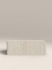 Cult Furniture Natural Sabel Rectangle Stone Coffee Table - Image 2 of 6