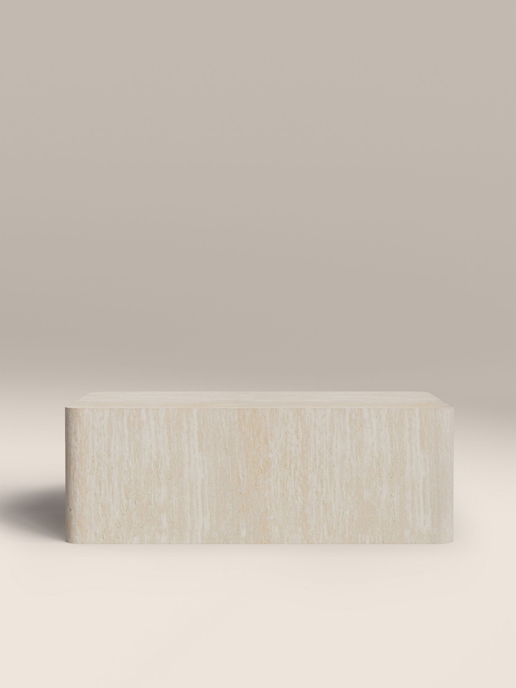 Cult Furniture Natural Sabel Rectangle Stone Coffee Table - Image 2 of 6 Cult Furniture Natural Sabel Rectangle Stone Coffee Table - Image 2 of 6