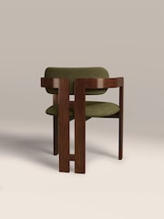 Cult Furniture Moss Green Hallie Velvet Carver Dining Chair - Image 6 of 8