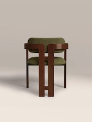 Cult Furniture Moss Green Hallie Velvet Carver Dining Chair - Image 7 of 8