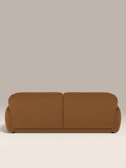 Cult Furniture Caramel Brown Velvet Cloud 3 Seat Sofa - Image 7 of 8