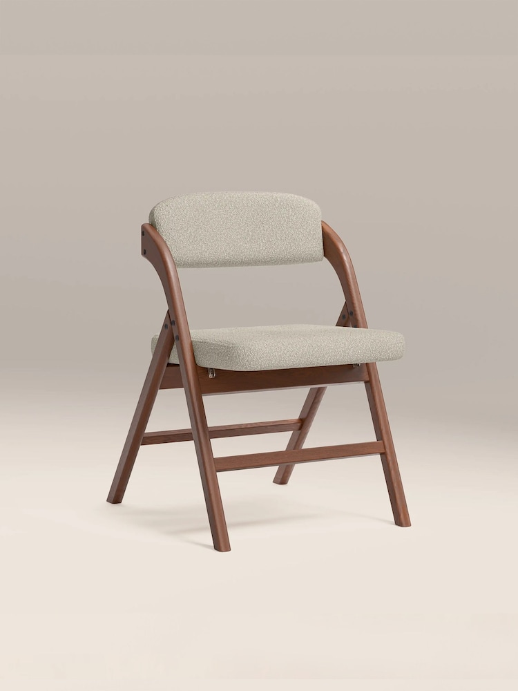 Cult Furniture Speckled Stone Boucle Nomad Folding Dining Chair - Image 2 of 9