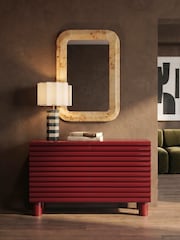 Cult Furniture High Gloss Burgundy Raphael 2 Door Sideboard - Image 1 of 7