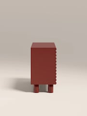 Cult Furniture High Gloss Burgundy Raphael 2 Door Sideboard - Image 5 of 7