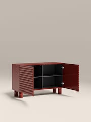 Cult Furniture High Gloss Burgundy Raphael 2 Door Sideboard - Image 6 of 7