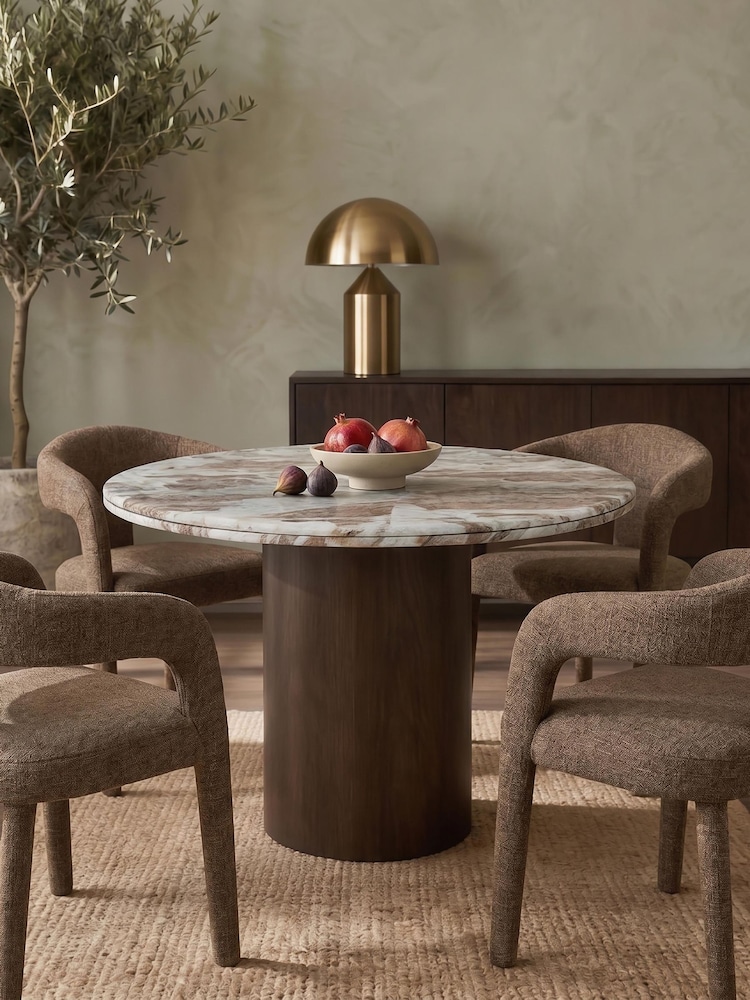 Cult Furniture French Riviera Bond 4 Seater Marble Dining Table - Image 1 of 4 Cult Furniture French Riviera Bond 4 Seater Marble Dining Table - Image 1 of 4