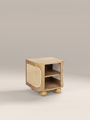 Cult Furniture Oak Una Square Wooden Side Table - Image 3 of 5