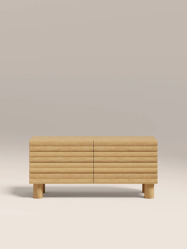 Cult Furniture Oak Effect Raphael Wooden TV Stand - Image 2 of 7 Cult Furniture Oak Effect Raphael Wooden TV Stand - Image 2 of 7