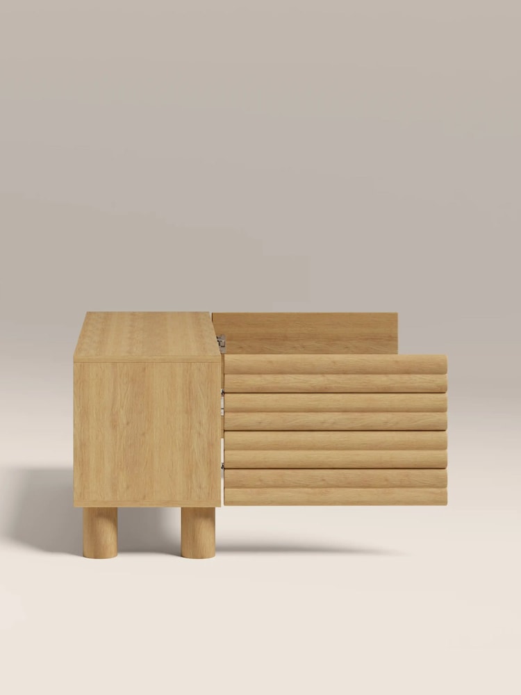 Cult Furniture Oak Effect Raphael Wooden TV Stand - Image 7 of 7 Cult Furniture Oak Effect Raphael Wooden TV Stand - Image 7 of 7