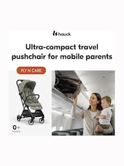 hauck Sage Green Fly N Care Ultra-Compact Pushchair - Image 2 of 6