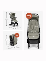 hauck Sage Green Fly N Care Ultra-Compact Pushchair - Image 3 of 6