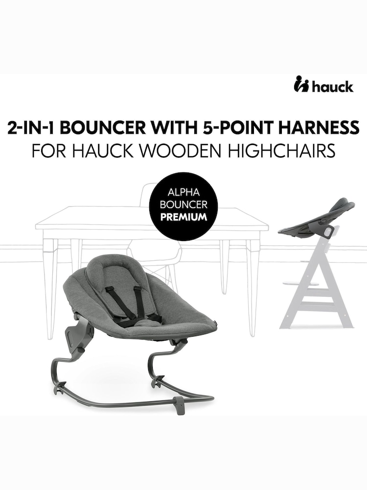 hauck Black Alpha+ Highchair Economy Bundle - Image 2 of 5