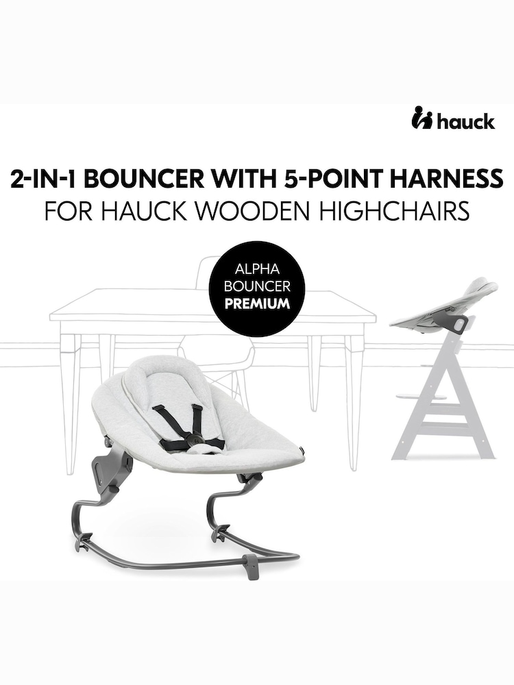 hauck White Alpha+ Highchair Economy Bundle - Image 2 of 5
