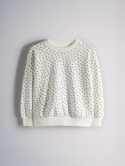 The Set 4 Pack Relaxed Crew Neck Sweatshirts Pink/Cream/Light Brown/Chocolate Brown - Image 3 of 7