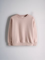 The Set 4 Pack Relaxed Crew Neck Sweatshirts Pink/Cream/Light Brown/Chocolate Brown - Image 5 of 7
