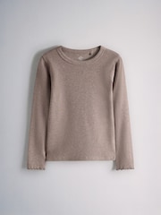 Rose/Violet/MARRON CHOCOLAT - The Set 5 Pack t-shirts côtelés en jersey - Image 2 sur 8