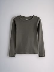 Rose/Violet/MARRON CHOCOLAT - The Set 5 Pack t-shirts côtelés en jersey - Image 5 sur 8