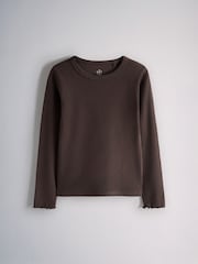 Rose/Violet/MARRON CHOCOLAT - The Set 5 Pack t-shirts côtelés en jersey - Image 6 sur 8