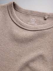 Rose/Violet/MARRON CHOCOLAT - The Set 5 Pack t-shirts côtelés en jersey - Image 7 sur 8
