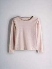 The Set 5 Pack Cotton Jersey Long Sleeve Snuggle Pyjamas Pink/Cream/Ditsy Print/Stripe - Image 3 of 13