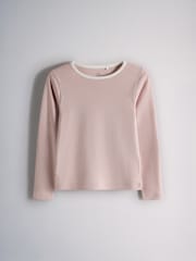The Set 5 Pack Cotton Jersey Long Sleeve Snuggle Pyjamas Pink/Cream/Ditsy Print/Stripe - Image 4 of 13