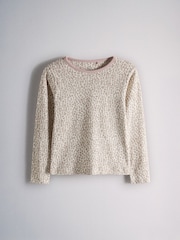 The Set 5 Pack Cotton Jersey Long Sleeve Snuggle Pyjamas Pink/Cream/Ditsy Print/Stripe - Image 6 of 13