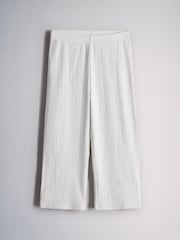 The Set 2 Pack Rib Jersey Long Sleeve Button Through Top and Wide Leg Pyjamas - Imagen 4 de 7