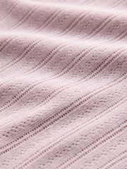 The Set 2 Pack Rib Jersey Long Sleeve Button Through Top and Wide Leg Pyjamas - Imagen 7 de 7