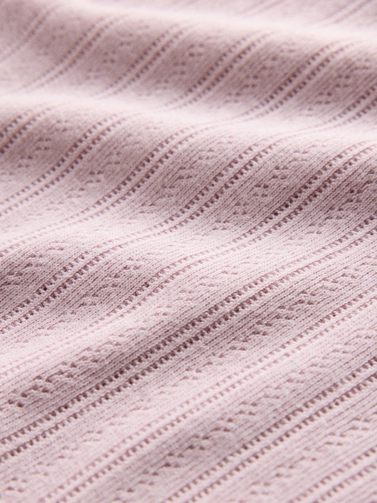 The Set 2 Pack Rib Jersey Long Sleeve Button Through Top and Wide Leg Pyjamas - Imagen 7 de 7 The Set 2 Pack Rib Jersey Long Sleeve Button Through Top and Wide Leg Pyjamas - Imagen 7 de 7