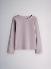 The Set 5 Pack Cotton Jersey Long Sleeve Snuggle Pyjamas Purple/Lilac/Cream/Ditsy Print/Stripe - Image 10 of 13