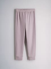 The Set 5 Pack Cotton Jersey Long Sleeve Snuggle Pyjamas Purple/Lilac/Cream/Ditsy Print/Stripe - Image 11 of 13