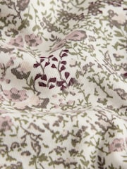 The Set 5 Pack Cotton Jersey Long Sleeve Snuggle Pyjamas Purple/Lilac/Cream/Ditsy Print/Stripe - Image 12 of 13