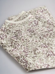 The Set 5 Pack Cotton Jersey Long Sleeve Snuggle Pyjamas Purple/Lilac/Cream/Ditsy Print/Stripe - Image 13 of 13