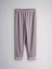The Set 5 Pack Cotton Jersey Long Sleeve Snuggle Pyjamas Purple/Lilac/Cream/Ditsy Print/Stripe - Image 9 of 13
