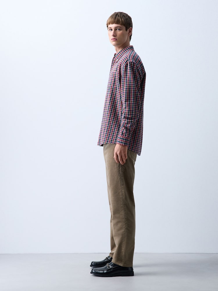 Neutral Slim Fit Motionflex Cord Trousers - Image 7 of 7