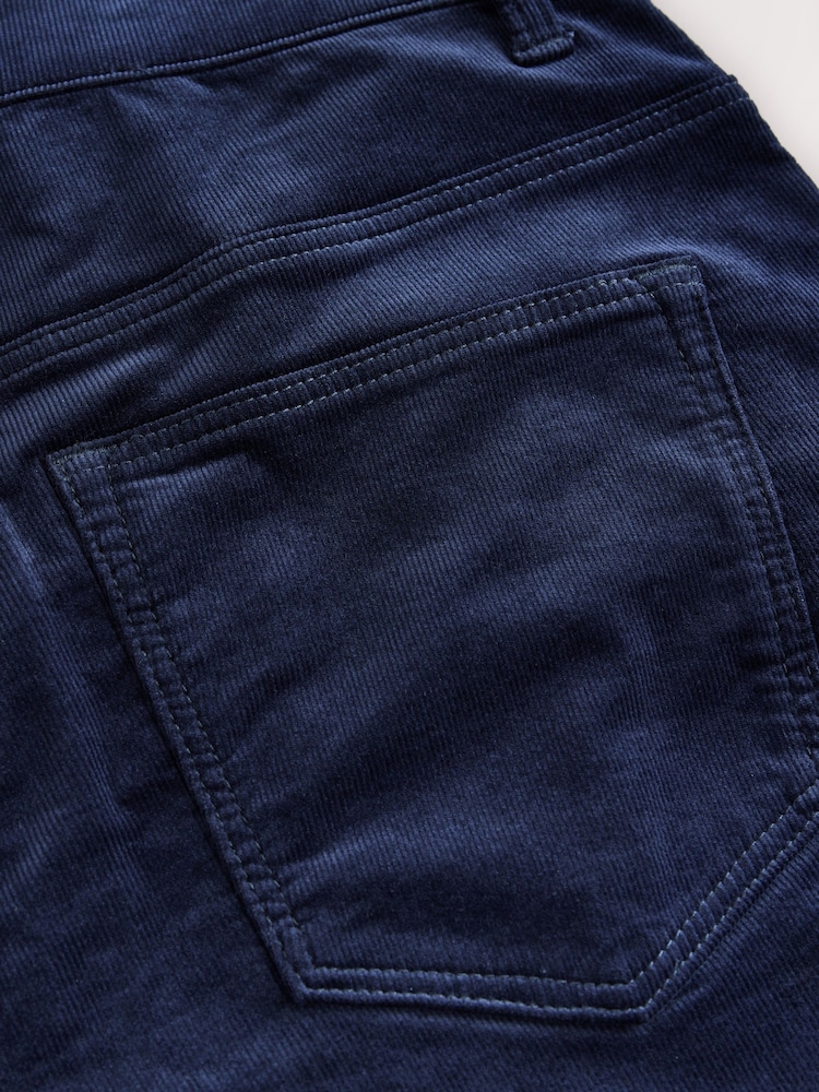 Navy Slim Fit Motionflex Cord Trousers - Image 11 of 11