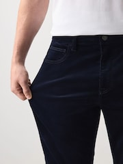 Navy Slim Fit Motionflex Cord Trousers - Image 5 of 7