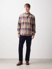 Navy Slim Fit Motionflex Cord Trousers - Image 6 of 7