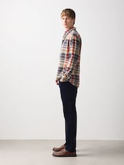 Navy Slim Fit Motionflex Cord Trousers - Image 7 of 7