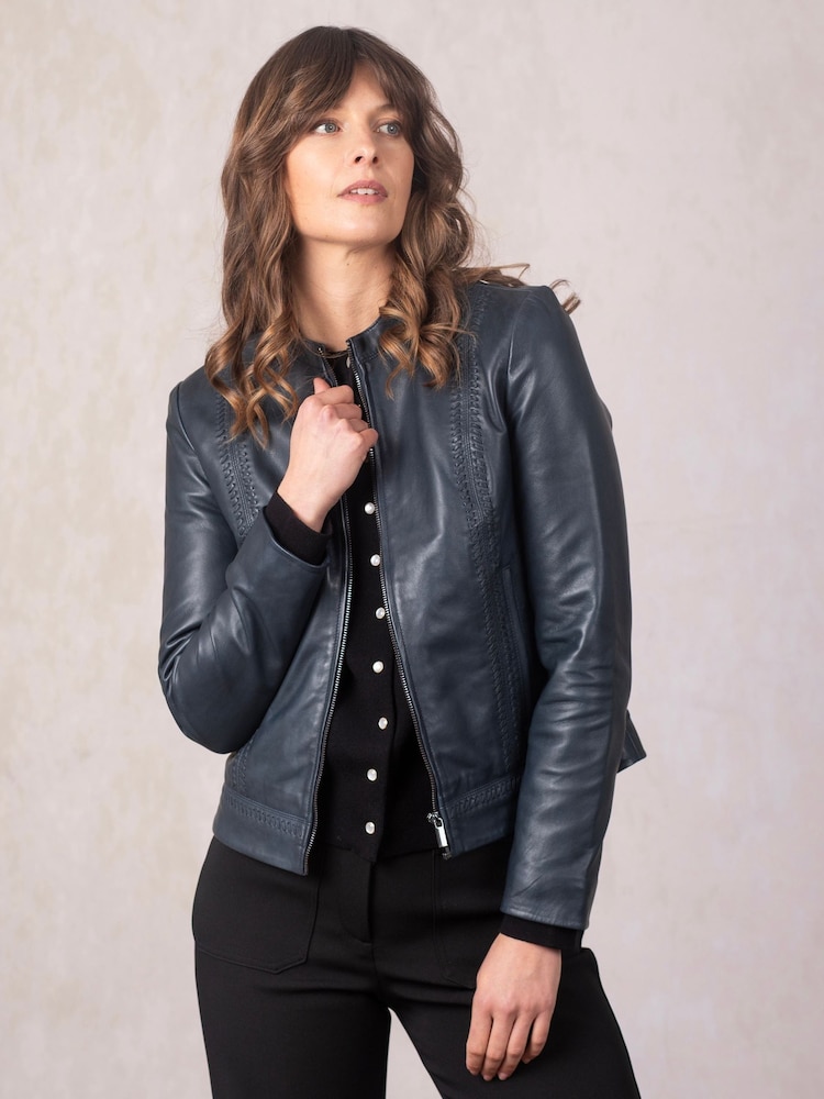 Lakeland Leather Blue Annaside Jacket - Image 1 of 6