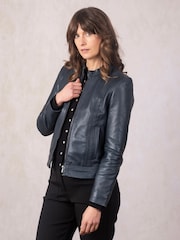 Lakeland Leather Blue Annaside Jacket - Image 3 of 6