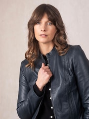 Lakeland Leather Blue Annaside Jacket - Image 5 of 6