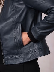 Lakeland Leather Blue Annaside Jacket - Image 6 of 6