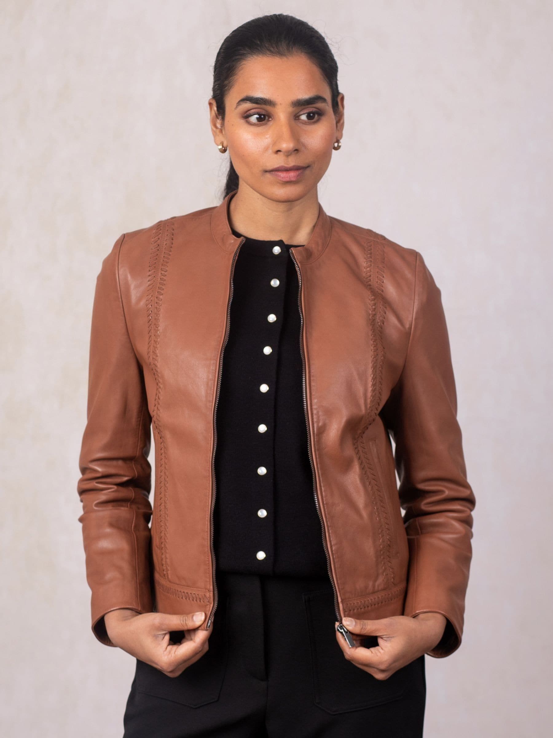 Lakeland Leather Women's Tan Annaside Jacket
