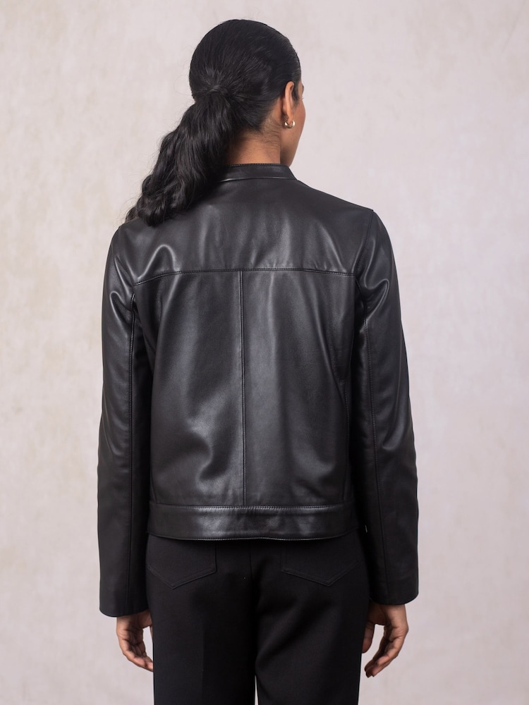 Lakeland Leather Black Forswick Racer Jacket - Image 2 of 6 Lakeland Leather Black Forswick Racer Jacket - Image 2 of 6