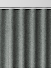 Teal Blue Herringbone Made to Measure Curtains - Image 8 of 9