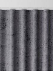 Charcoal Grey Plush Chenille Made to Measure Curtains - Image 8 of 9