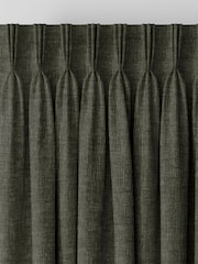 Green Plush Chenille Made to Measure Curtains - Image 5 of 9